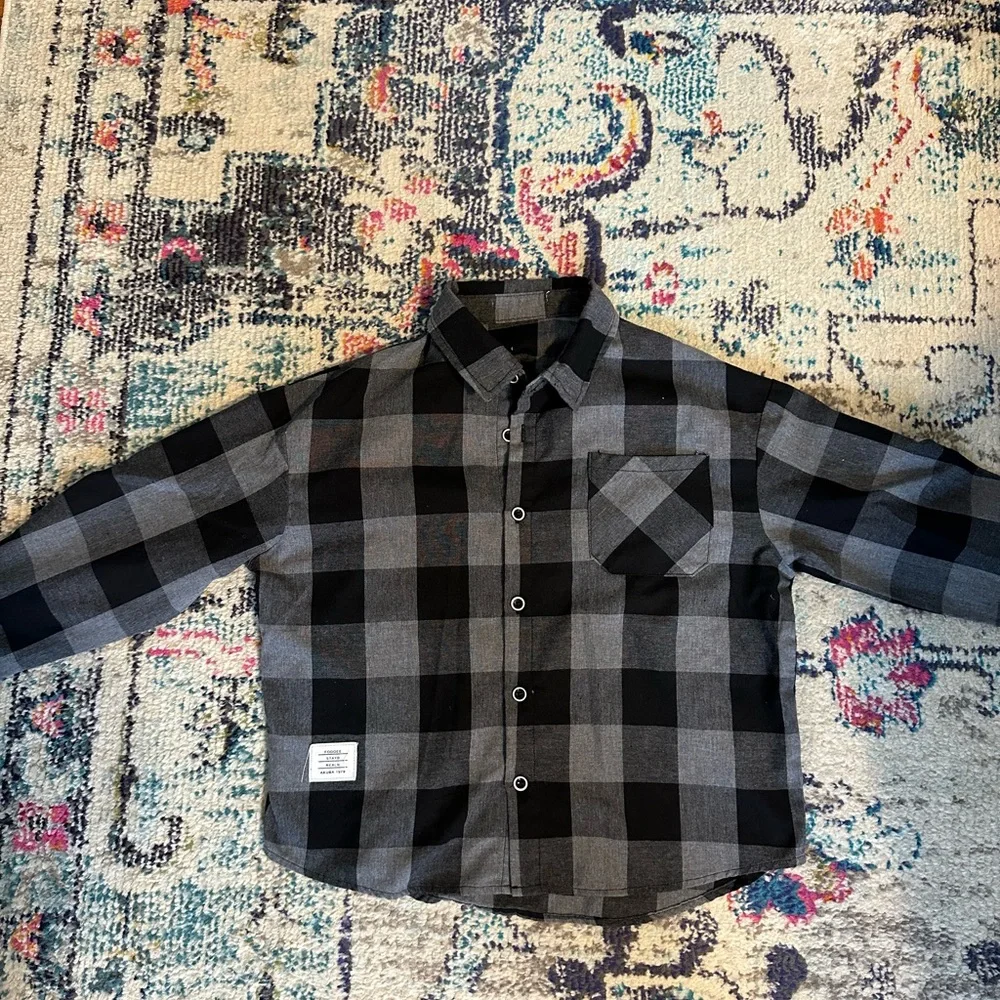 Boy’s Plaid Longsleeve Button Up Shirt